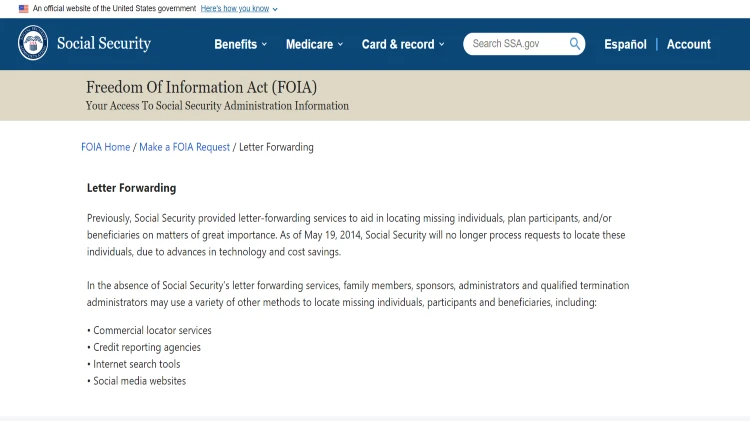 Letter forwarding conditions ssn website for free ssn number lookup by name