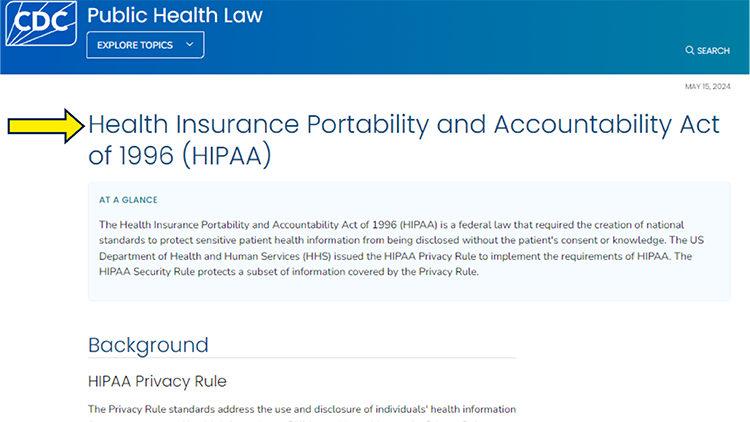 HIPPA screenshot explaining what records are protected and can employers check your mental health history as well as preventing does mental health show up on background check.