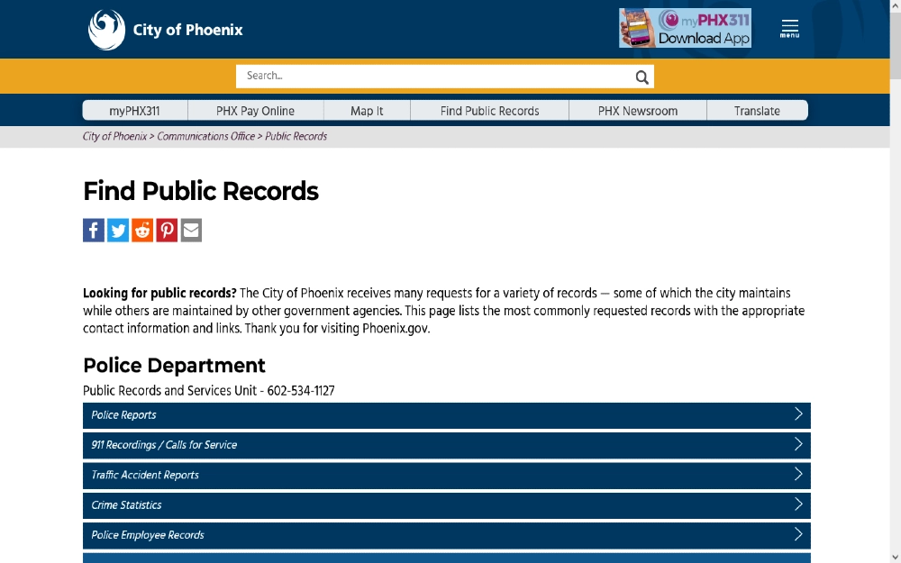 Phoenix public records search for police reports for how to find out what charges someone was arrested for and how can i find out what someone was arrested for.