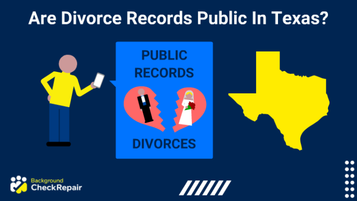 Are Divorce Records Public In Texas