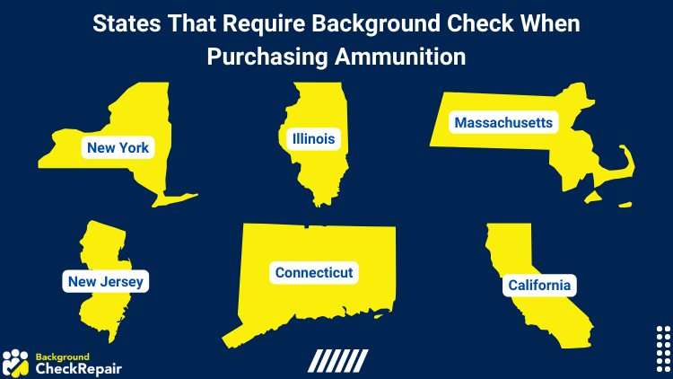 Graphic on states that require background check when purchasing ammunition