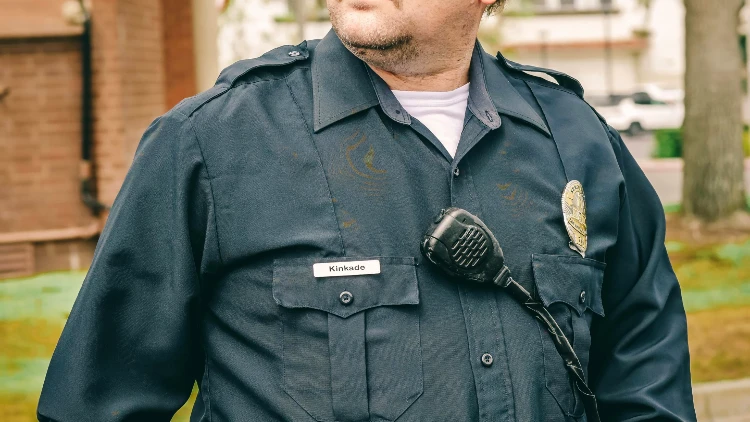 Close up image of a probation officer in uniform